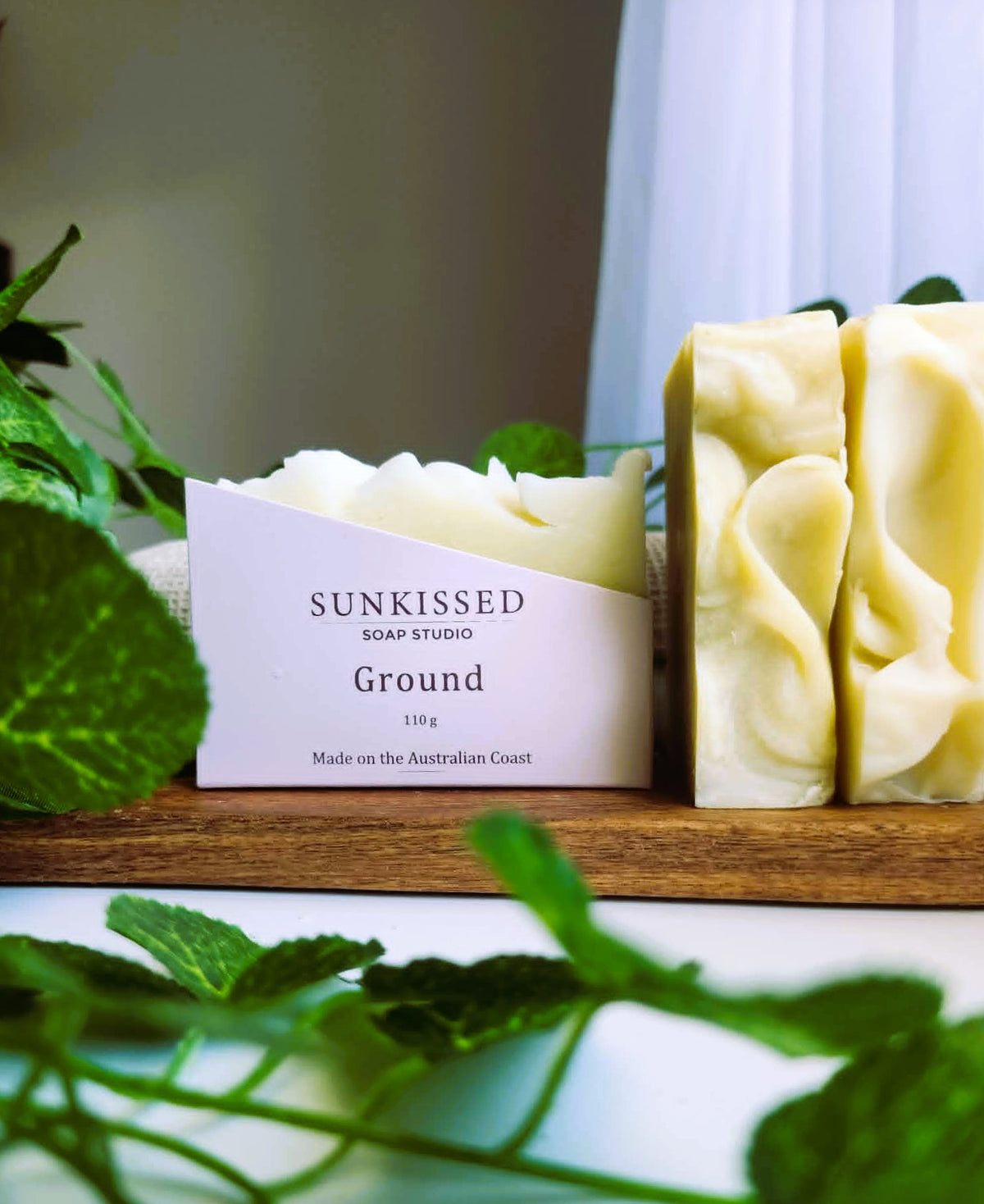 Sunkissed Soap Studio GROUND Australian tallow soap bars, handmade on the Australian coast