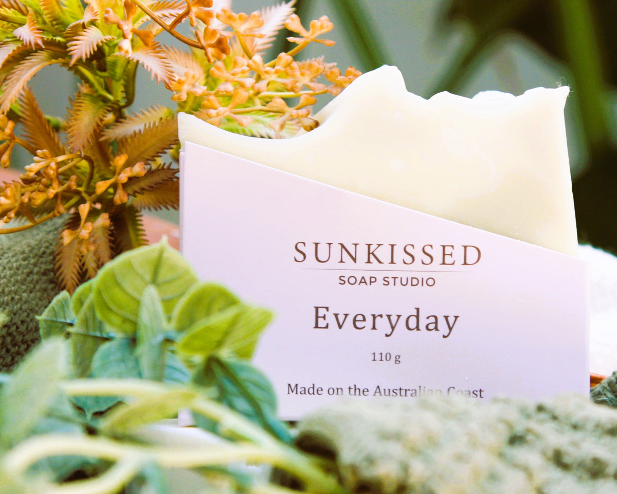 Sunkissed Soap Studio Everyday Australian-made natural soap bar in packaging